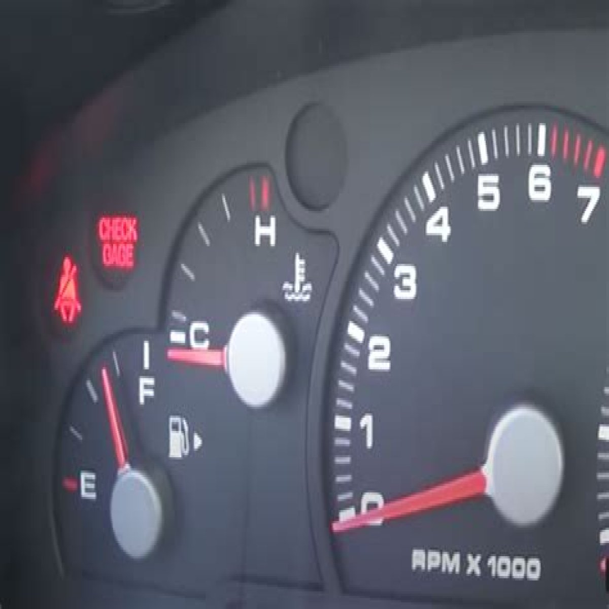 What does check gage mean in Ford Explorer?